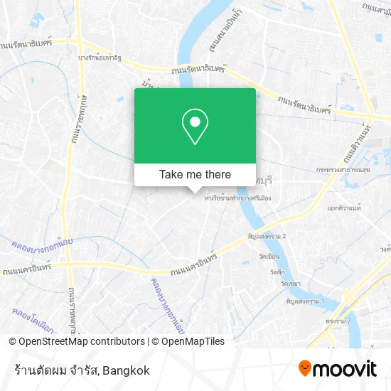 ร้านตัดผม จํารัส map