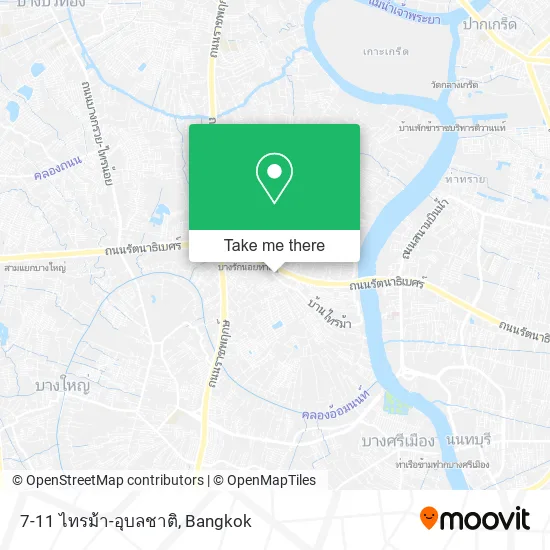7-11 ไทรม้า-อุบลชาติ map