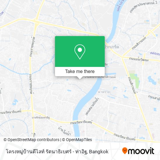 โครงหมู่บ้านดีไลท์ รัตนาธิเบศร์ - ท่าอิฐ map