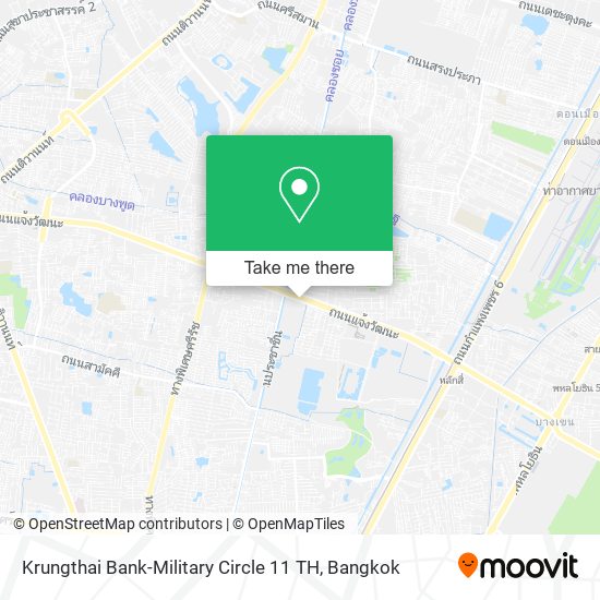 Krungthai Bank-Military Circle 11 TH map