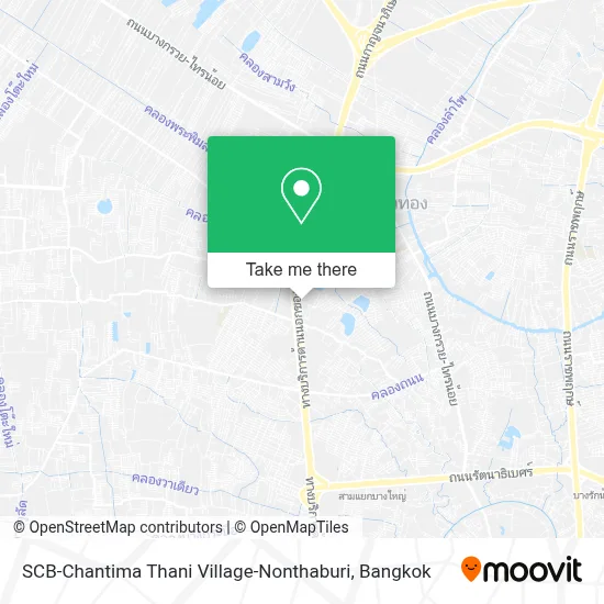 SCB-Chantima Thani Village-Nonthaburi map