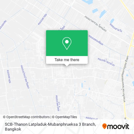 SCB-Thanon Latpladuk-Mubanphrueksa 3 Branch map