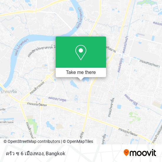 ครัว ซ 6 เมืองทอง map