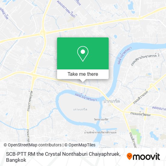 SCB-PTT RM the Crystal Nonthaburi Chaiyaphruek map