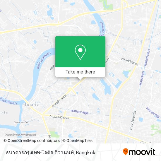 ธนาคารกรุงเทพ-โลตัส ติวานนท์ map