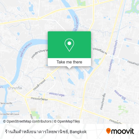 ร้านส้มตําหลังธนาคารไทยพานิชย์ map