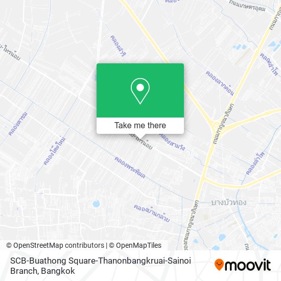 SCB-Buathong Square-Thanonbangkruai-Sainoi Branch map