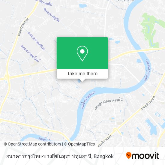 ธนาคารกรุงไทย-บางยี่ขันสุรา ปทุมธานี map