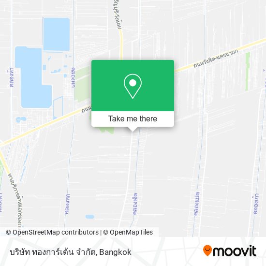 บริษัท ทองการ์เด้น จํากัด map