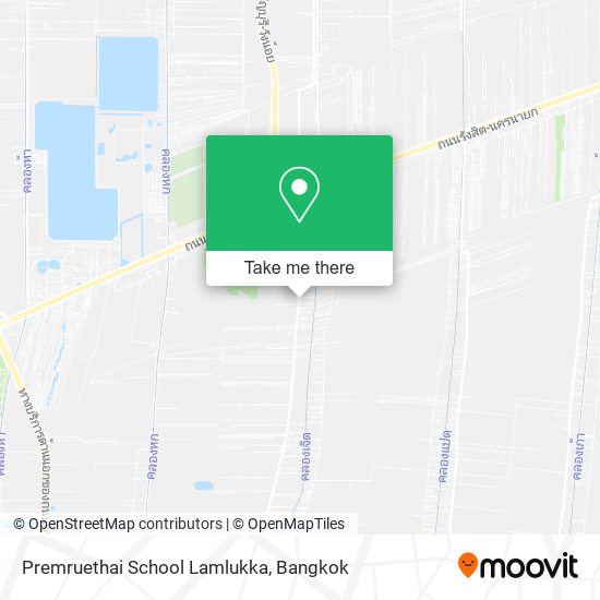 Premruethai School Lamlukka map
