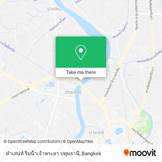 คําเสน่ห์ ริมน้ําเจ้าพระยา ปทุมธานี map