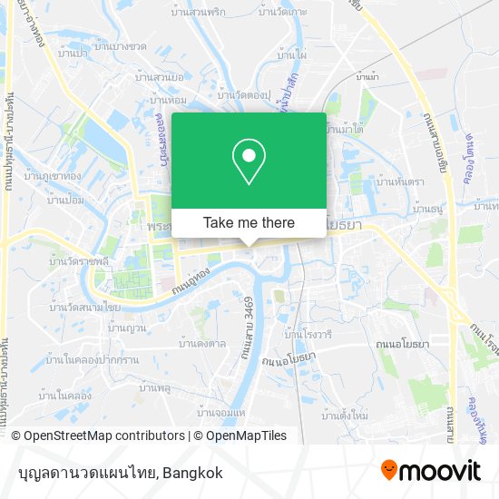 บุญลดานวดแผนไทย map