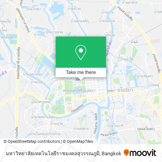 มหาวิทยาลัยเทคโนโลยีราชมงคลสุวรรณภูมิ map