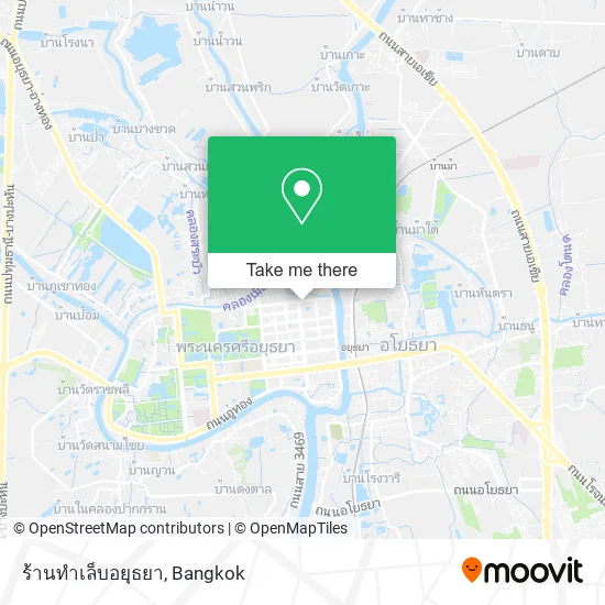 ร้านทําเล็บอยุธยา map