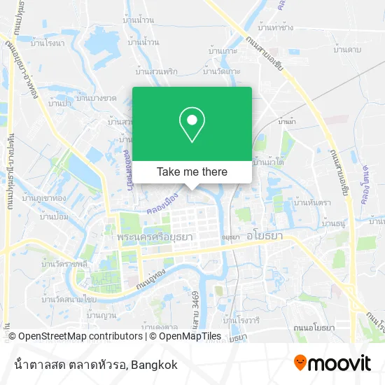 น้ําตาลสด ตลาดหัวรอ map