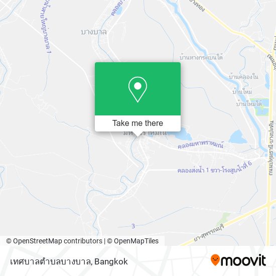 เทศบาลตําบลบางบาล map