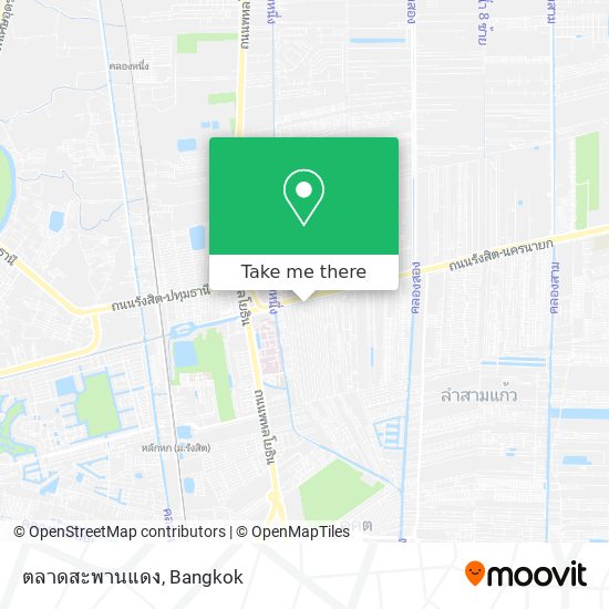 ตลาดสะพานแดง map