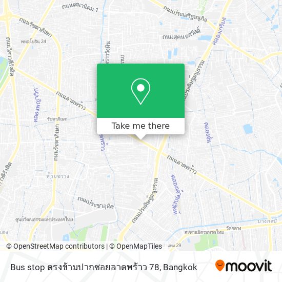 Bus stop ตรงข้ามปากซอยลาดพร้าว 78 map