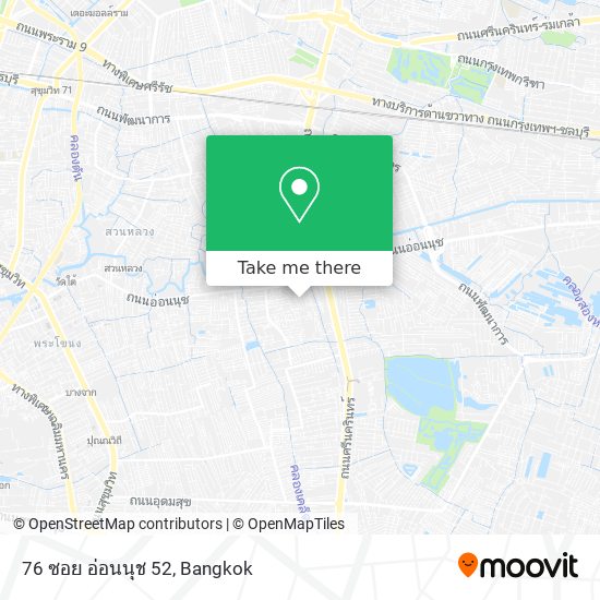 76 ซอย อ่อนนุช 52 map