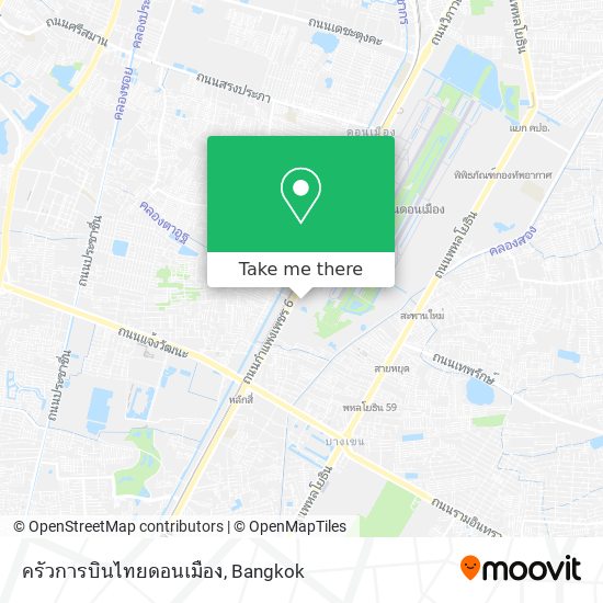 ครัวการบินไทยดอนเมือง map