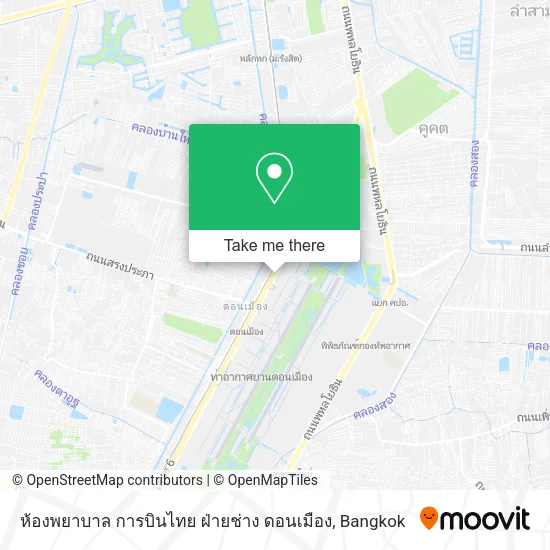 ห้องพยาบาล การบินไทย ฝ่ายช่าง ดอนเมือง map