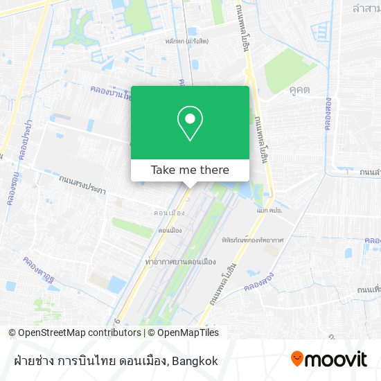 ฝ่ายช่าง การบินไทย ดอนเมือง map