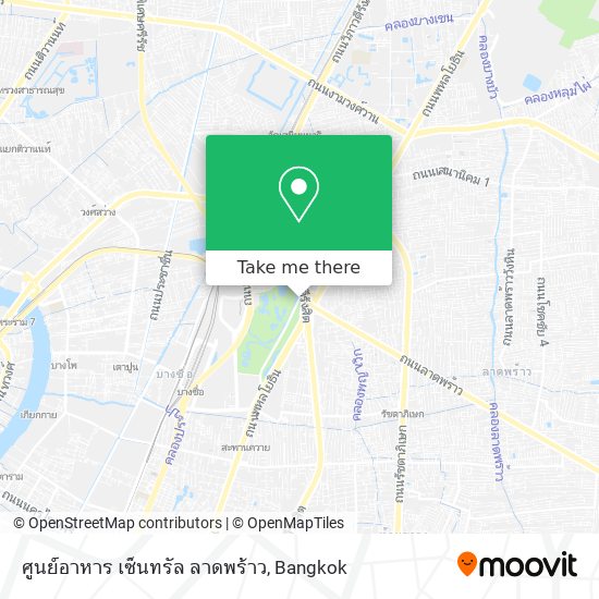 ศูนย์อาหาร เซ็นทรัล ลาดพร้าว map
