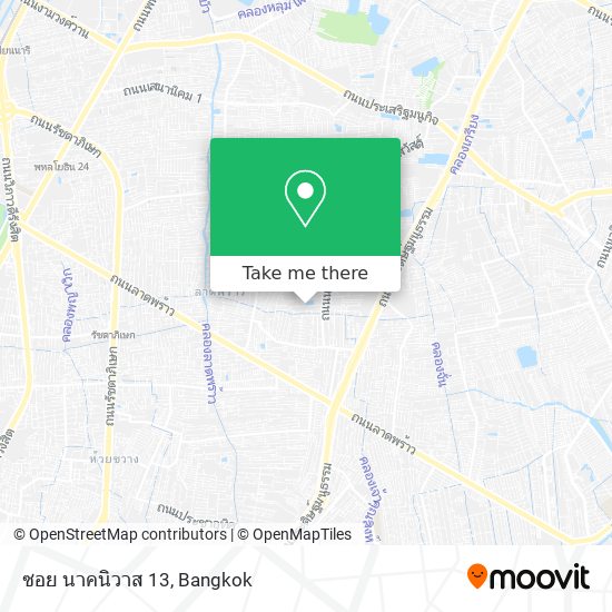 ซอย นาคนิวาส 13 map