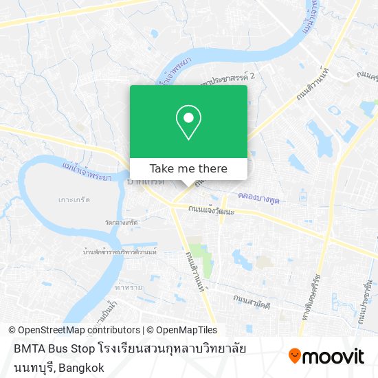 BMTA Bus Stop โรงเรียนสวนกุหลาบวิทยาลัย นนทบุรี map