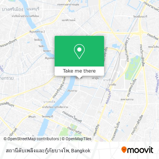 สถานีดับเพลิงและกู้ภัยบางโพ map