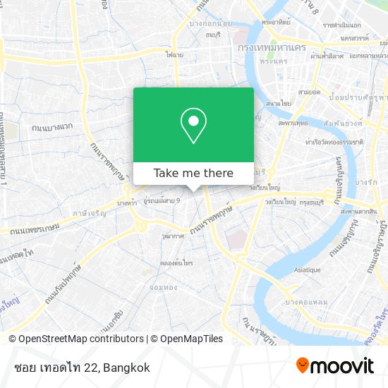 ซอย เทอดไท 22 map