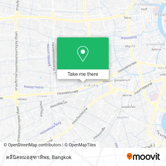 คลีนิคหมอสุฑาทิพย map