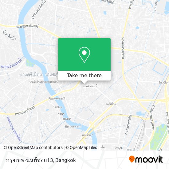 กรุงเทพ-นนท์ซอย13 map