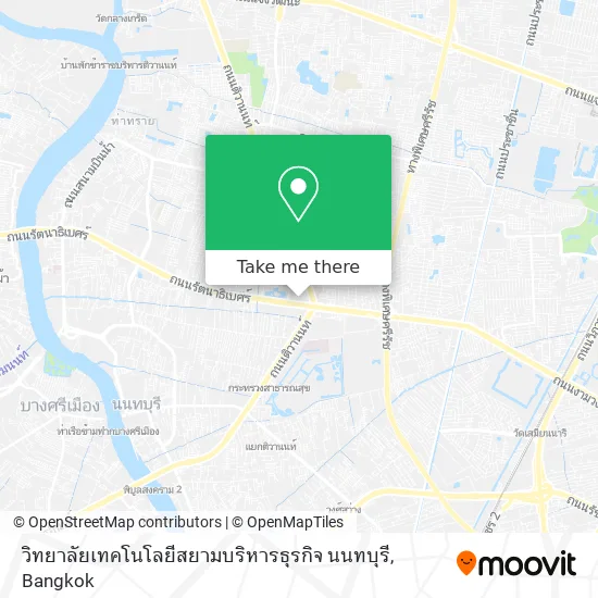 วิทยาลัยเทคโนโลยีสยามบริหารธุรกิจ นนทบุรี map