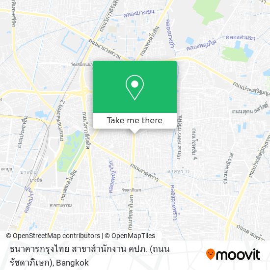 ธนาคารกรุงไทย สาขาสำนักงาน คปภ. (ถนนรัชดาภิเษก) map