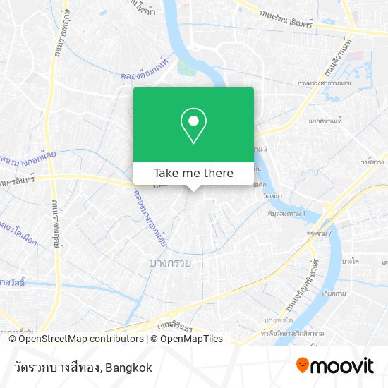 วัดรวกบางสีทอง map