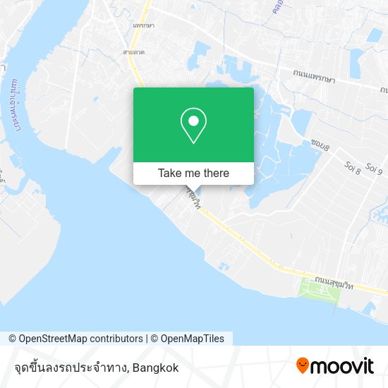 จุดขึ้นลงรถประจำทาง map