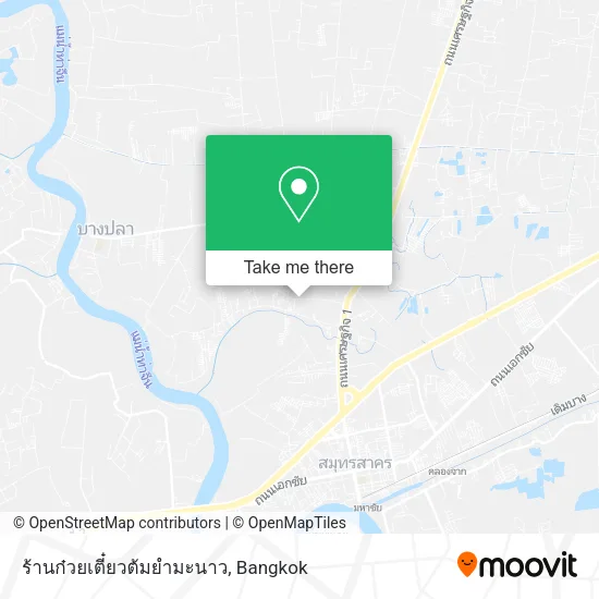 ร้านก๋วยเตี๋ยวต้มยำมะนาว map