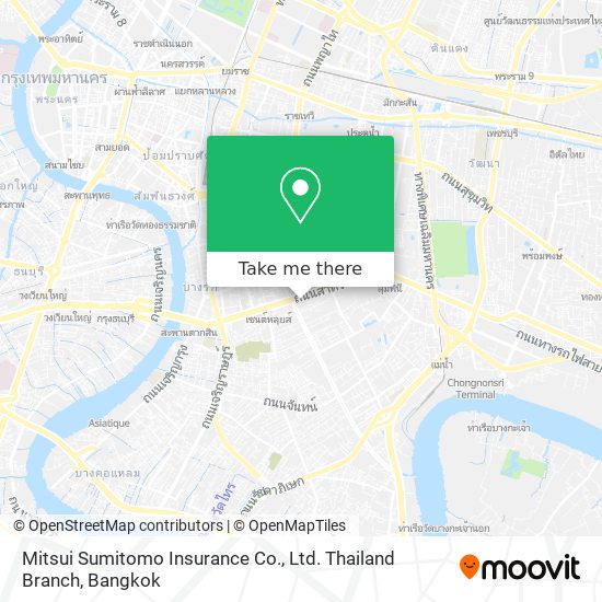 Mitsui Sumitomo Insurance Co., Ltd. Thailand Branch map