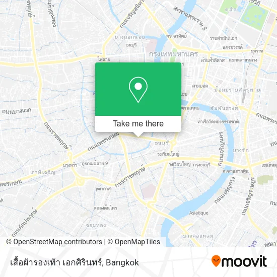 เสื้อผ้ารองเท้า เอกศิรินทร์ map