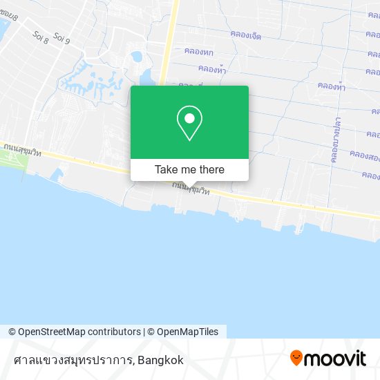 ศาลแขวงสมุทรปราการ map