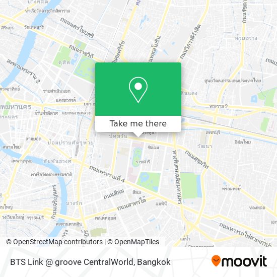 BTS Link @ groove CentralWorld map