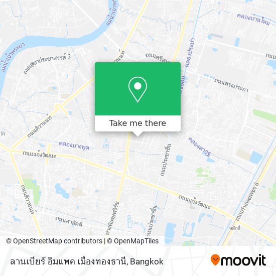 ลานเบียร์ อิมแพค เมืองทองธานี map