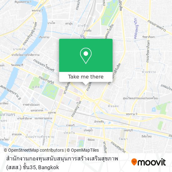 สำนักงานกองทุนสนับสนุนการสร้างเสริมสุขภาพ (สสส.)  ชั้น35 map