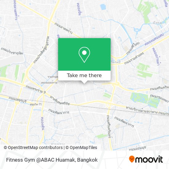 Fitness Gym @ABAC Huamak map