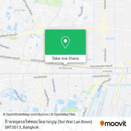 ป้ายหยุดรถไฟซอยวัดลานบุญ (Soi Wat Lan Boon) SRT3013 map