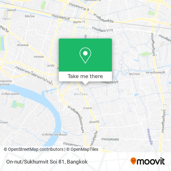 On-nut/Sukhumvit Soi 81 map