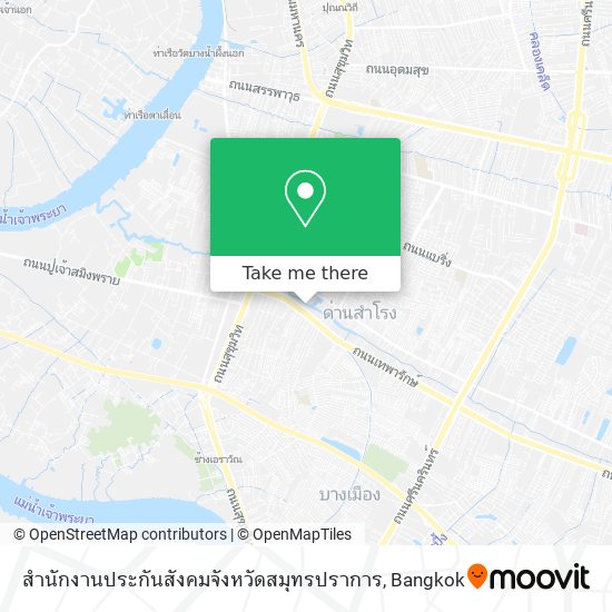 สำนักงานประกันสังคมจังหวัดสมุทรปราการ map