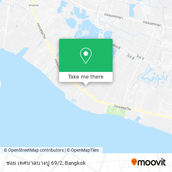 ซอย เทศบาลบางปู 69/2 map