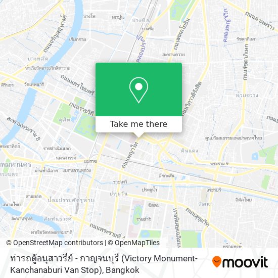 ท่ารถตู้อนุสาวรีย์ - กาญจนบุรี (Victory Monument-Kanchanaburi Van Stop) map